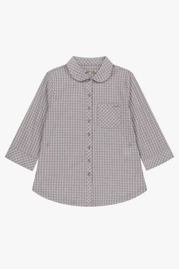 トップス coyseio ROUND COLLAR CAPRI SHIRT ROUND COLLAR CAPRI SHIRT-COYSEIO-17600 | WORKSOUT