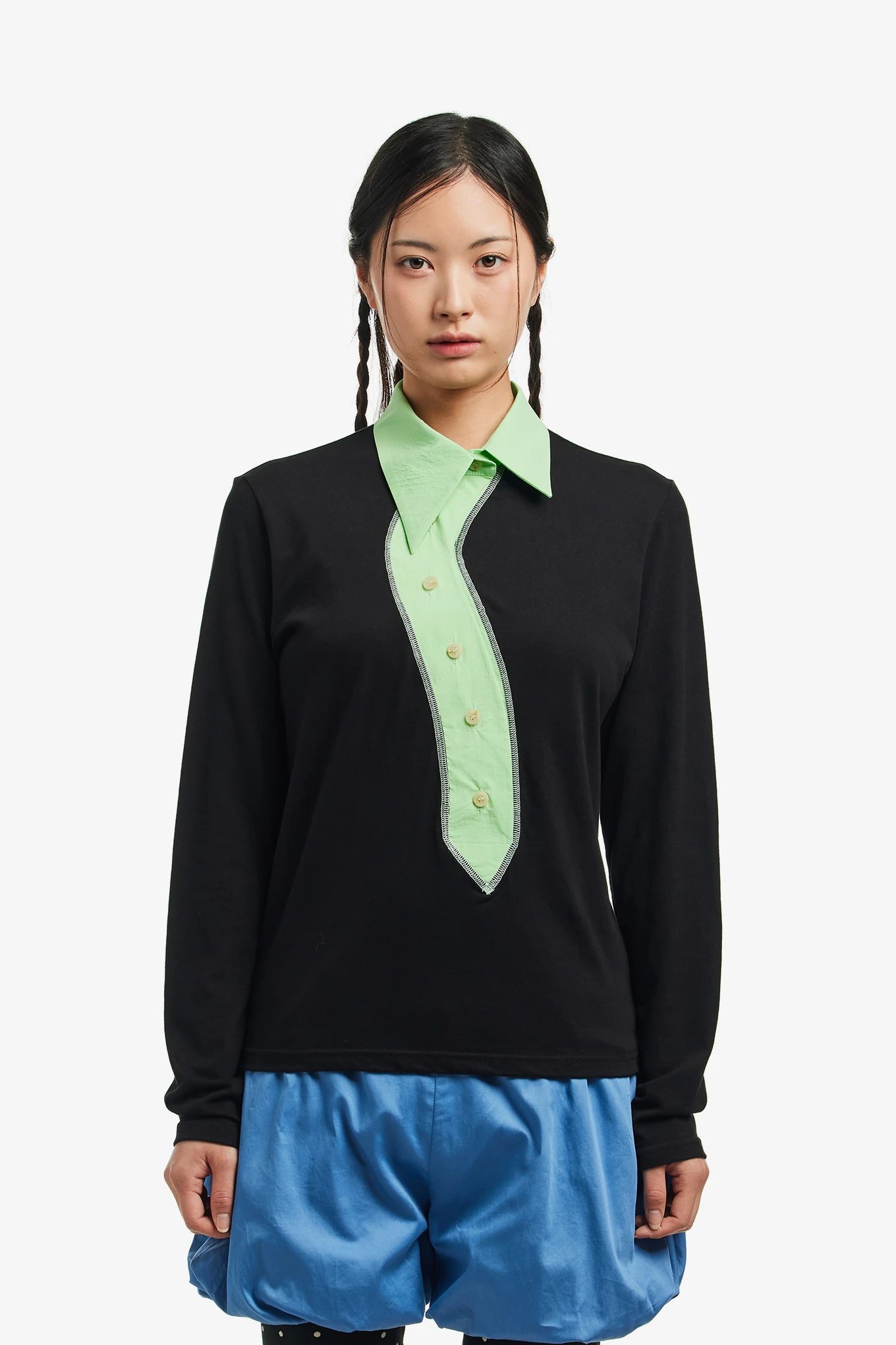 ROUND COLLAR CAPRI SHIRT-COYSEIO-17600 | WORKSOUT