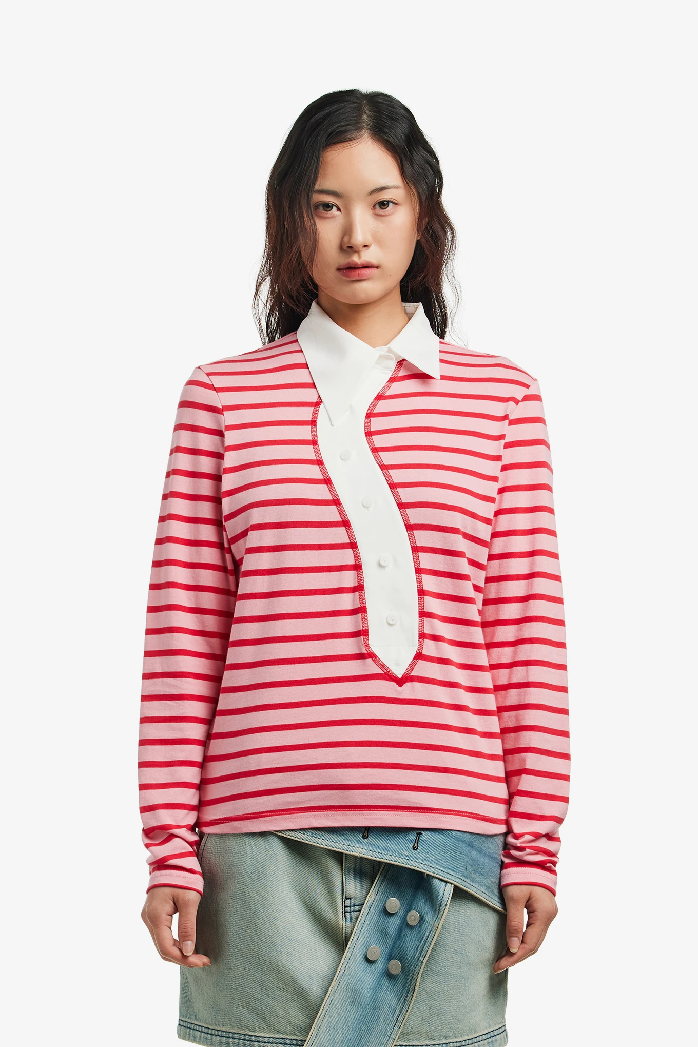 ROUND COLLAR CAPRI SHIRT-COYSEIO-17600 | WORKSOUT
