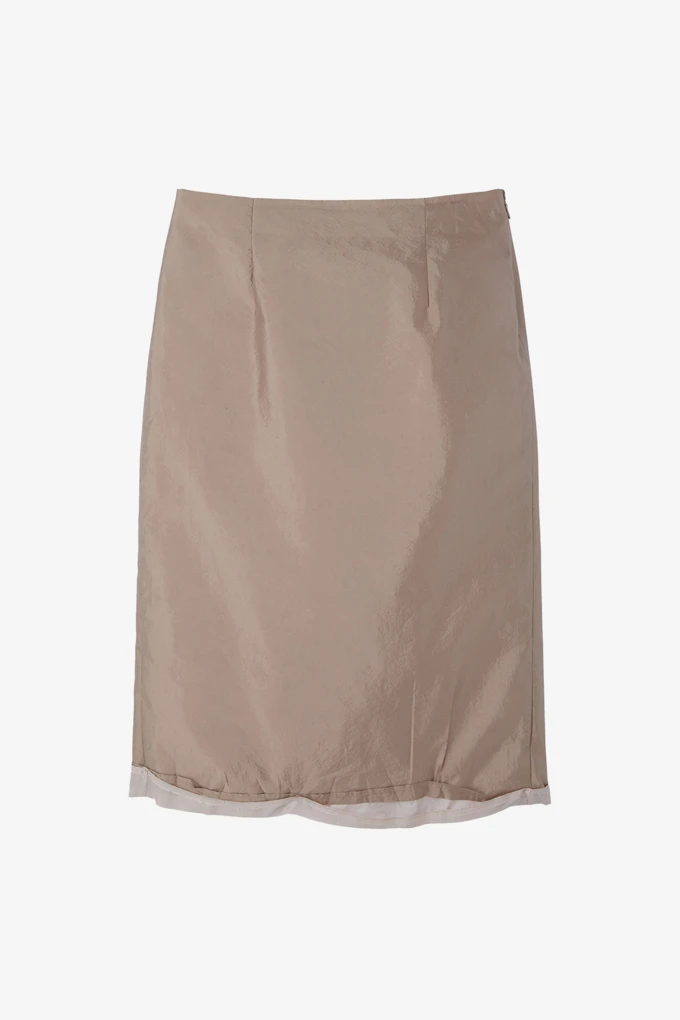 LAYERED DETAIL MIDI SKIRT_商品画像