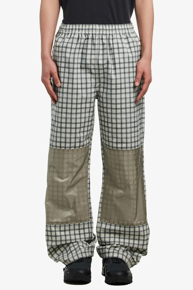 AAIR FLOWEAVE PRINTED CHECK PANTS_商品画像