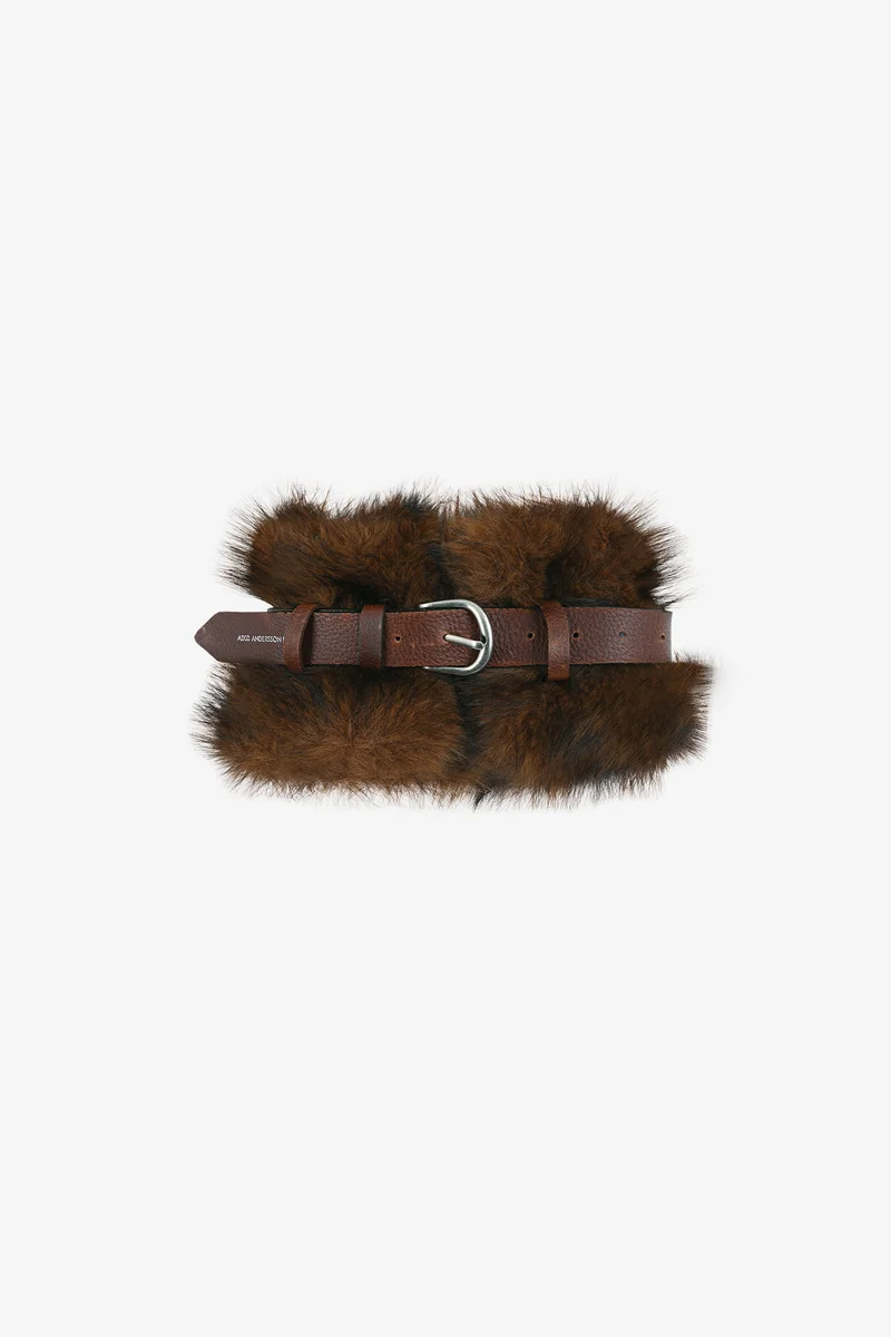 BELTED FUR SHORT MUFFLER 7