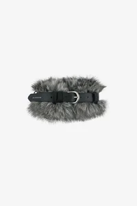 BELTED FUR SHORT MUFFLER