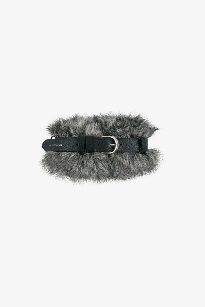 BELTED FUR SHORT MUFFLER 12