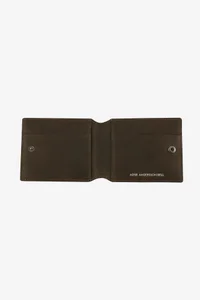 BROWN LEATHER ZIP WALLET thumb 7