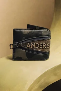 CAMOUFLAGE LEATHER ZIP WALLET thumb 1