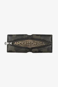 CAMOUFLAGE LEATHER ZIP WALLET thumb 6