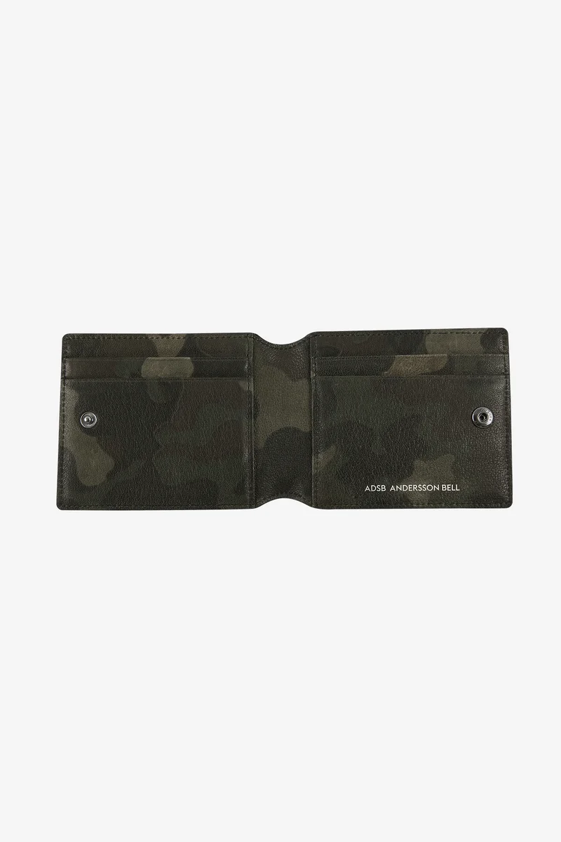 CAMOUFLAGE LEATHER ZIP WALLET 7