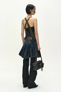 MILITARY MA-1 HARNESS DENIM DRESS thumb 4