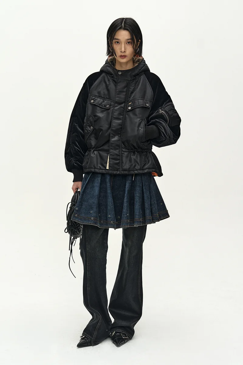 MILITARY MA-1 HARNESS DENIM DRESS 9