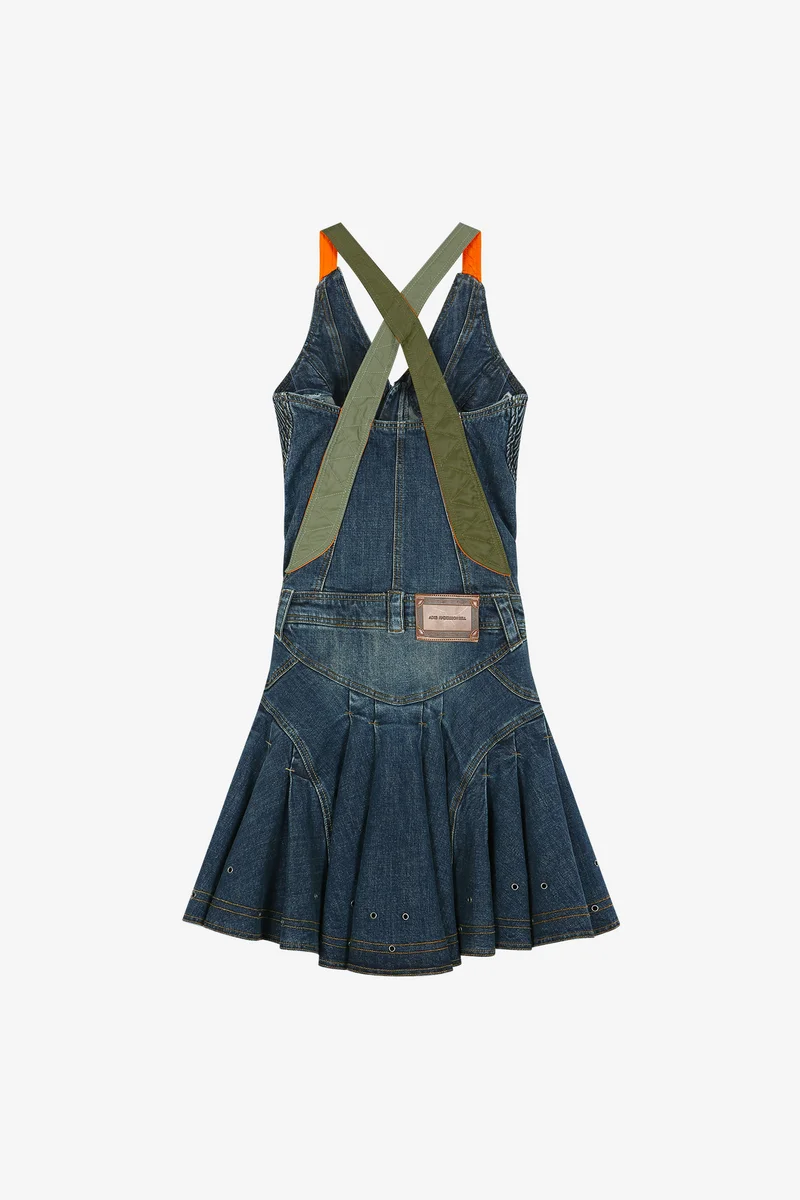 MILITARY MA-1 HARNESS DENIM DRESS 12