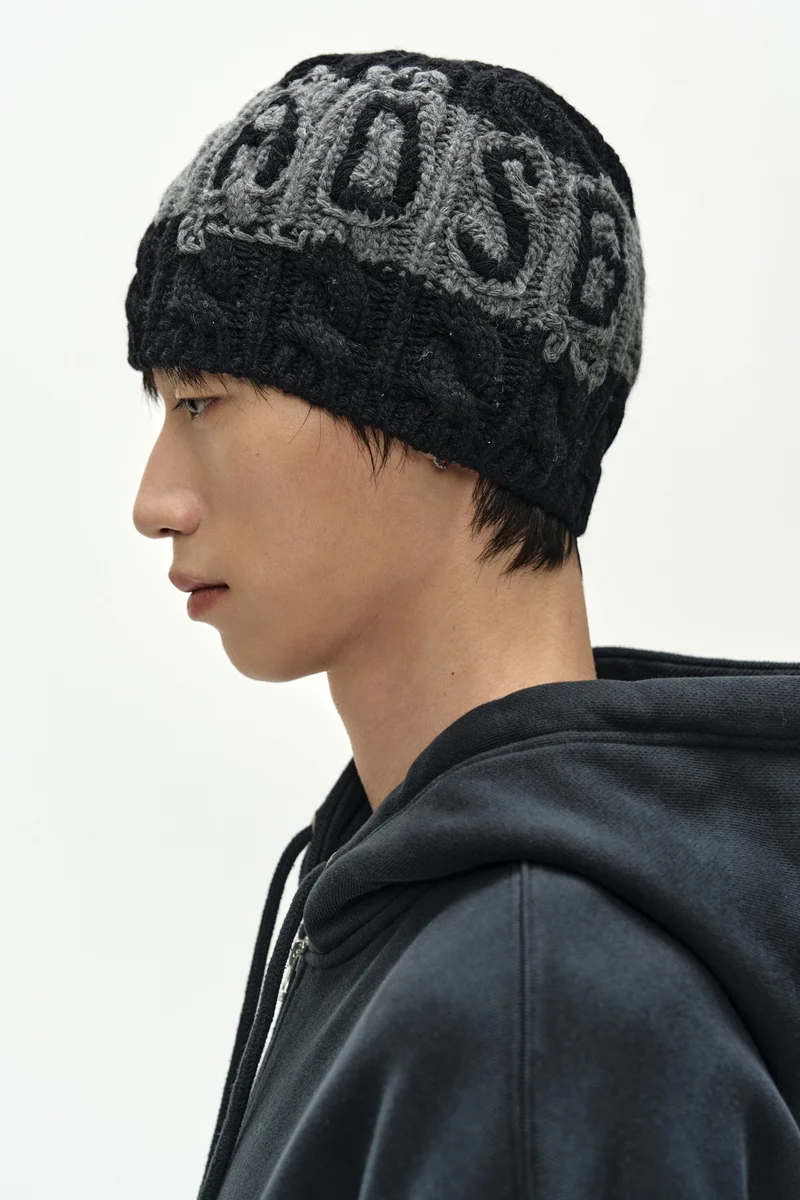 UNISEX ADSB CABLE CASHMERE BEANIE 6