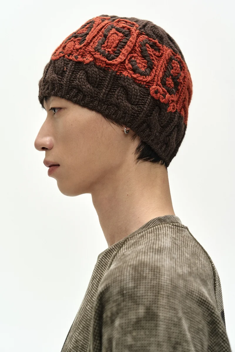 UNISEX ADSB CABLE CASHMERE BEANIE 3