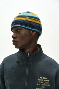 UNISEX MULTI STRIPE BEANIE thumb 3