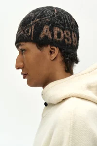 UNISEX ADSB GEOMETRIC WOOL BEANIE thumb 5