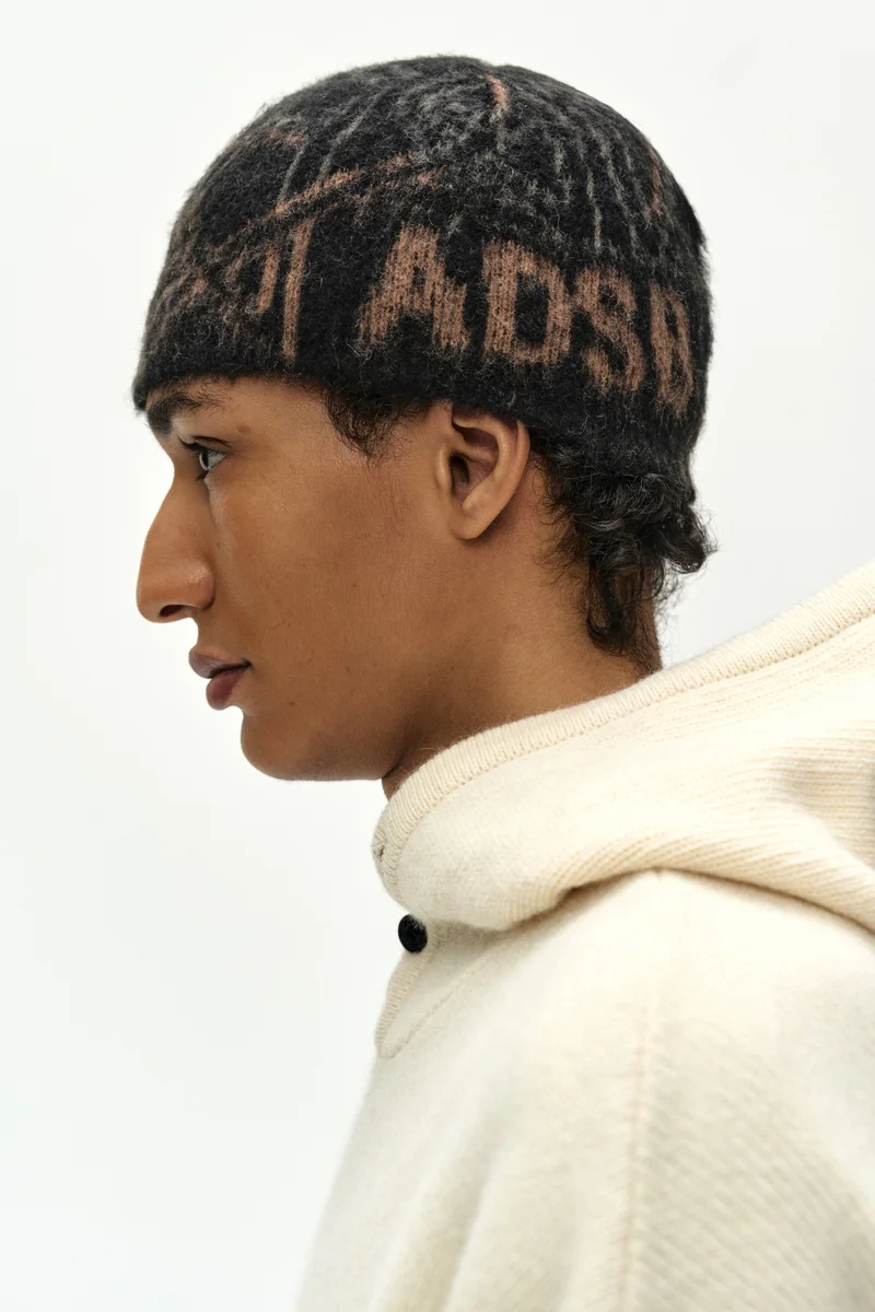UNISEX ADSB GEOMETRIC WOOL BEANIE 5