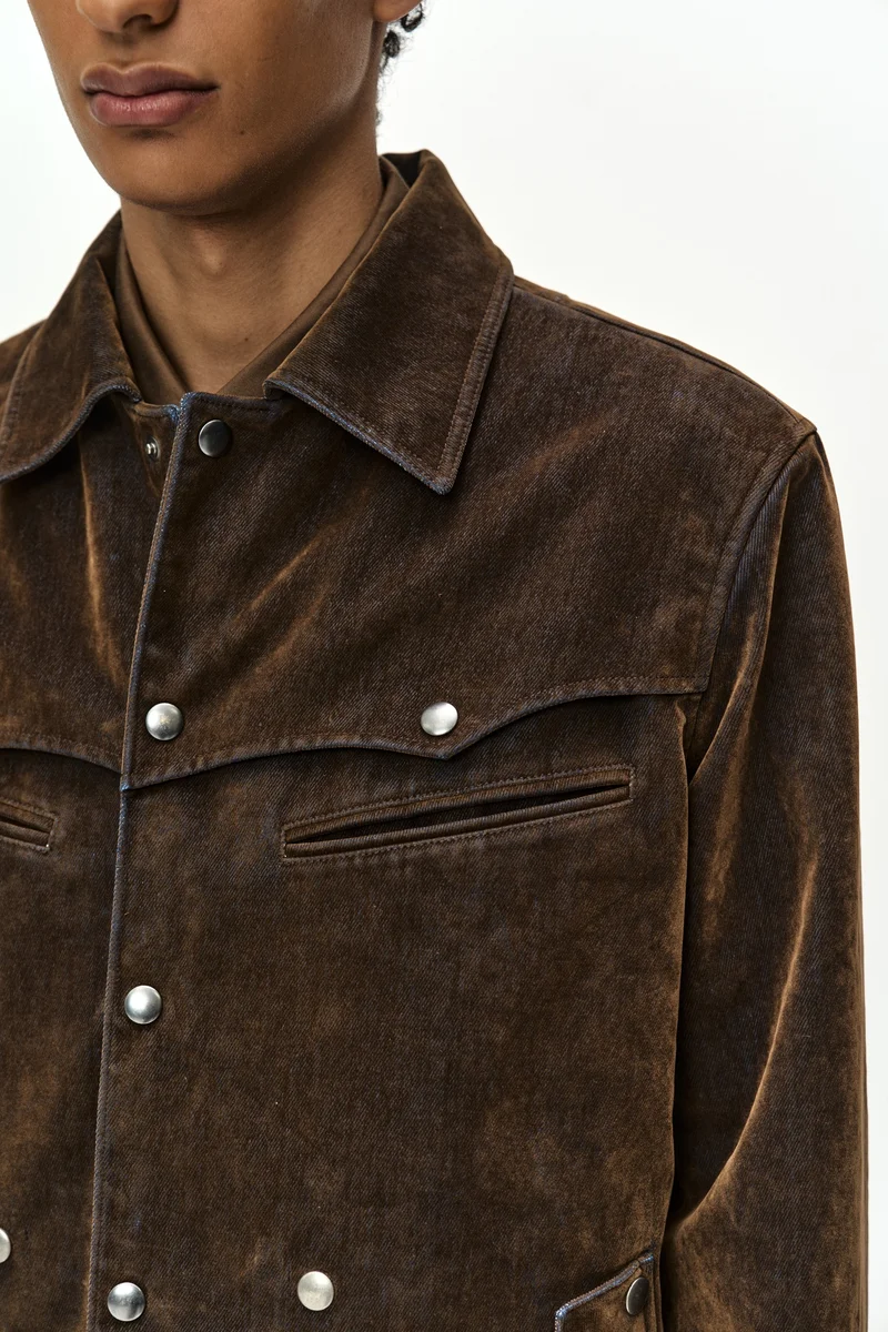 GEORGIA FLOCK VELVET JACKET 6