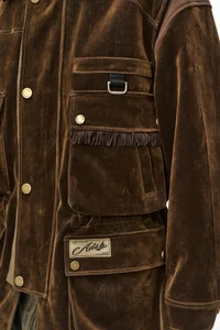 MULTI-POCKET VELVET SAFARI JACKET thumb 8