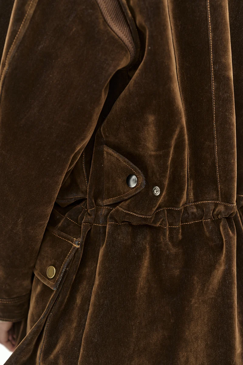 MULTI-POCKET VELVET SAFARI JACKET 9