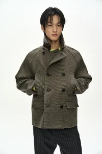 BRIGHTON WOOL PEA COAT thumb 6