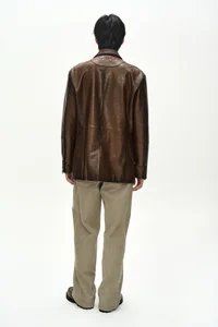 UNISEX SOHO LEATHER JACKET thumb 5