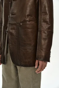 UNISEX SOHO LEATHER JACKET thumb 8