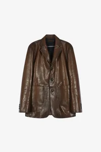 UNISEX SOHO LEATHER JACKET thumb 12
