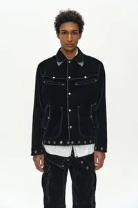 ATLANTA FLOCK VELVET JACKET thumb 1