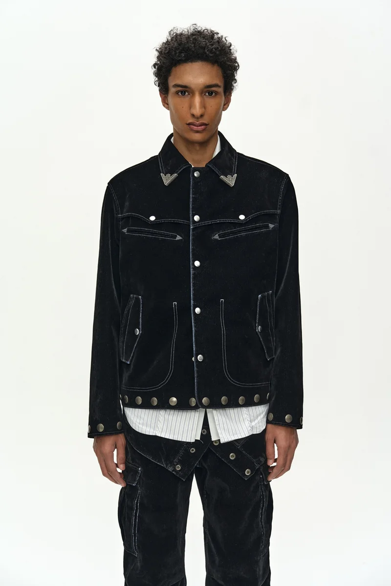 ATLANTA FLOCK VELVET JACKET 1