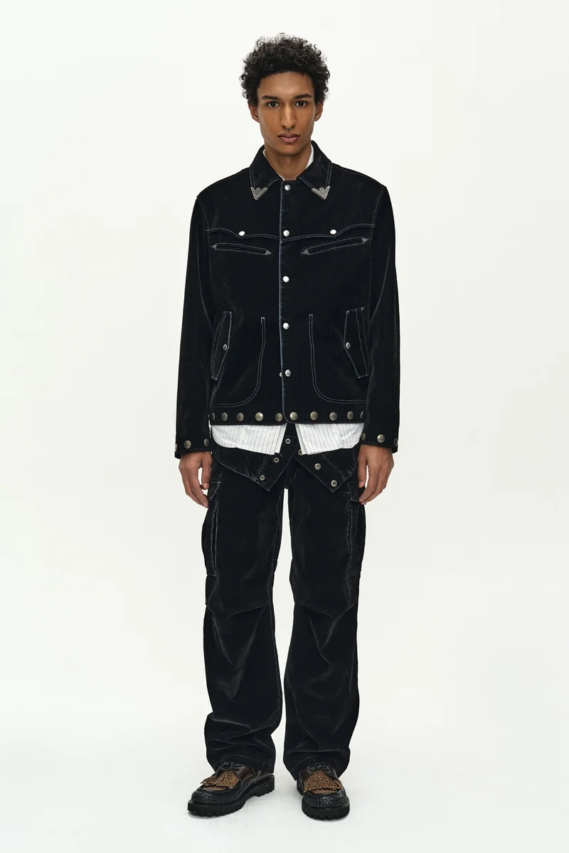 ATLANTA FLOCK VELVET JACKET 2