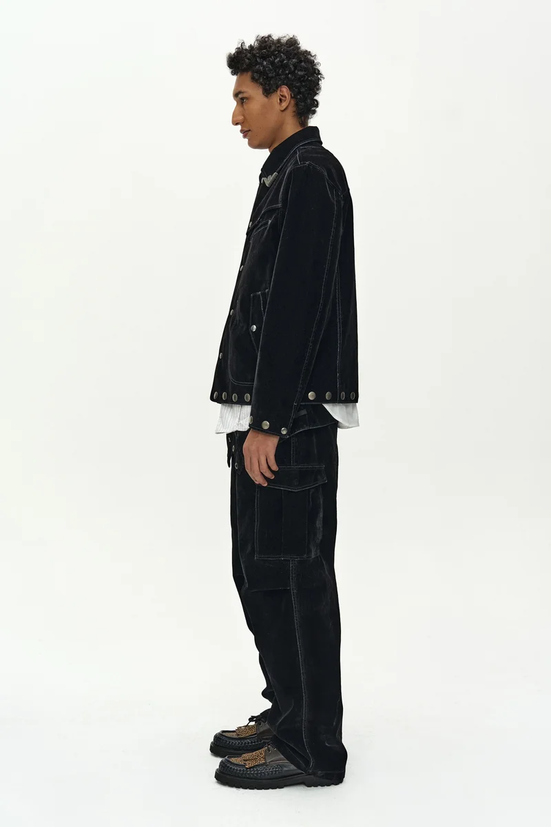 ATLANTA FLOCK VELVET JACKET 5