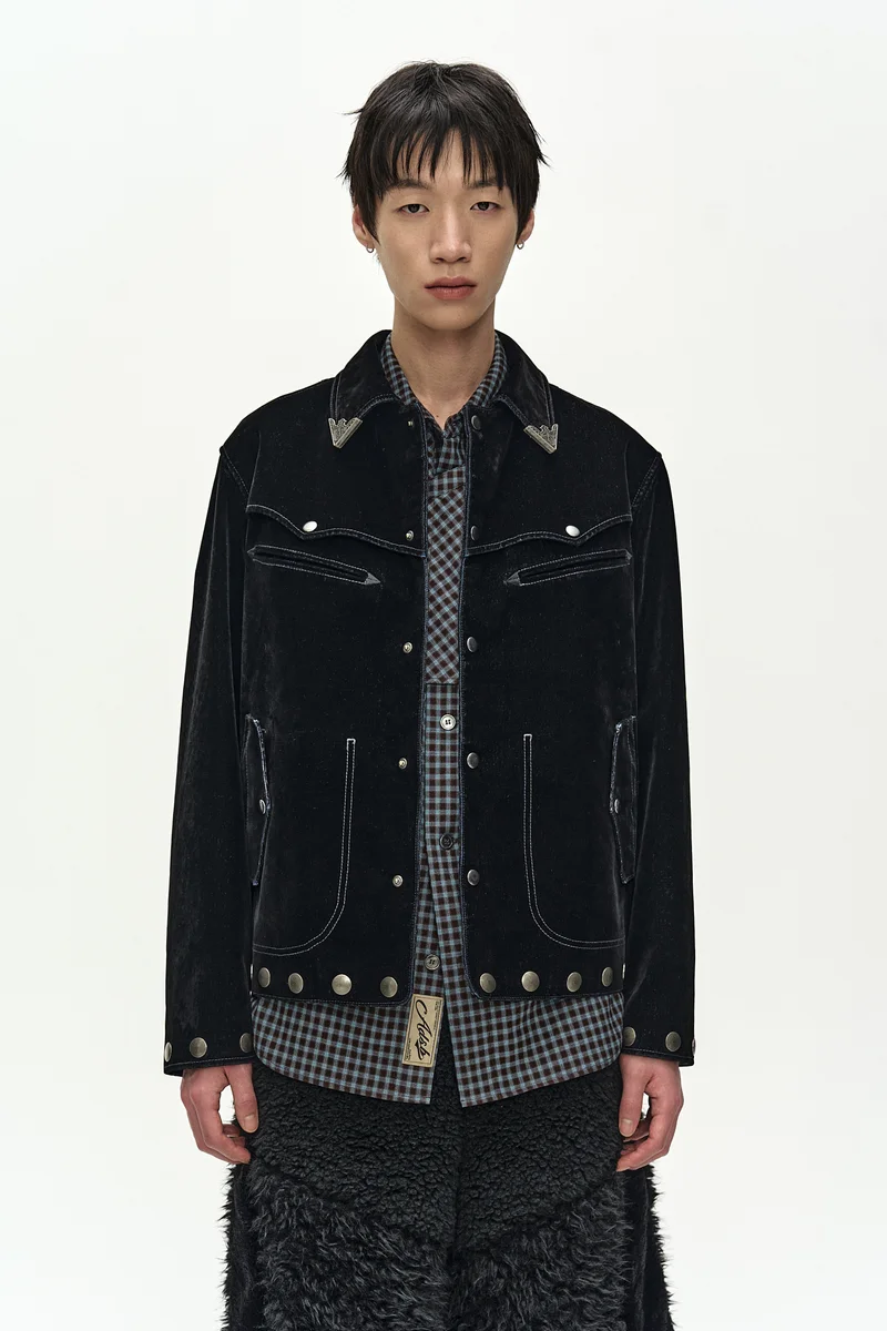 ATLANTA FLOCK VELVET JACKET 7