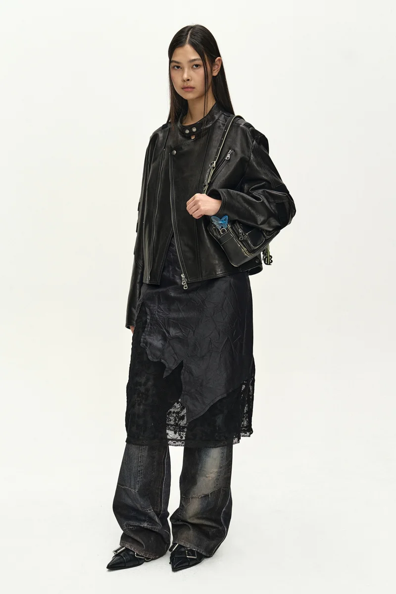 SEGMENT MOTO LEATHER JACKET 3