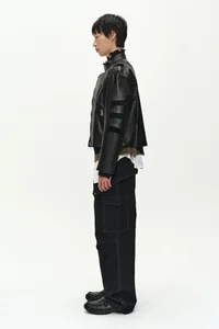 SEGMENT MOTO LEATHER JACKET thumb 4