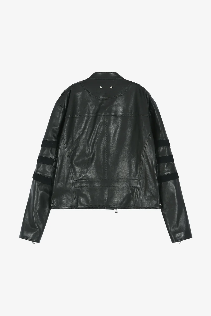 SEGMENT MOTO LEATHER JACKET 15