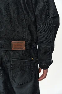 UNISEX PADDED DENIM BOMBER JACKET thumb 12
