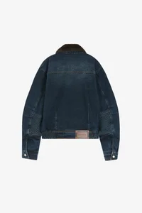 UNISEX PADDED DENIM BOMBER JACKET thumb 16