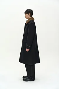 DETACHABLE FUR COLLAR CHESTERFIELD COAT thumb 3