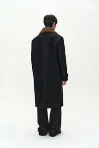 DETACHABLE FUR COLLAR CHESTERFIELD COAT thumb 4