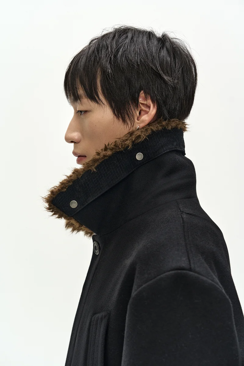 DETACHABLE FUR COLLAR CHESTERFIELD COAT 7