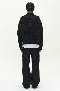 UNISEX REVERSIBLE COLLARLESS FUR VEST thumb 11