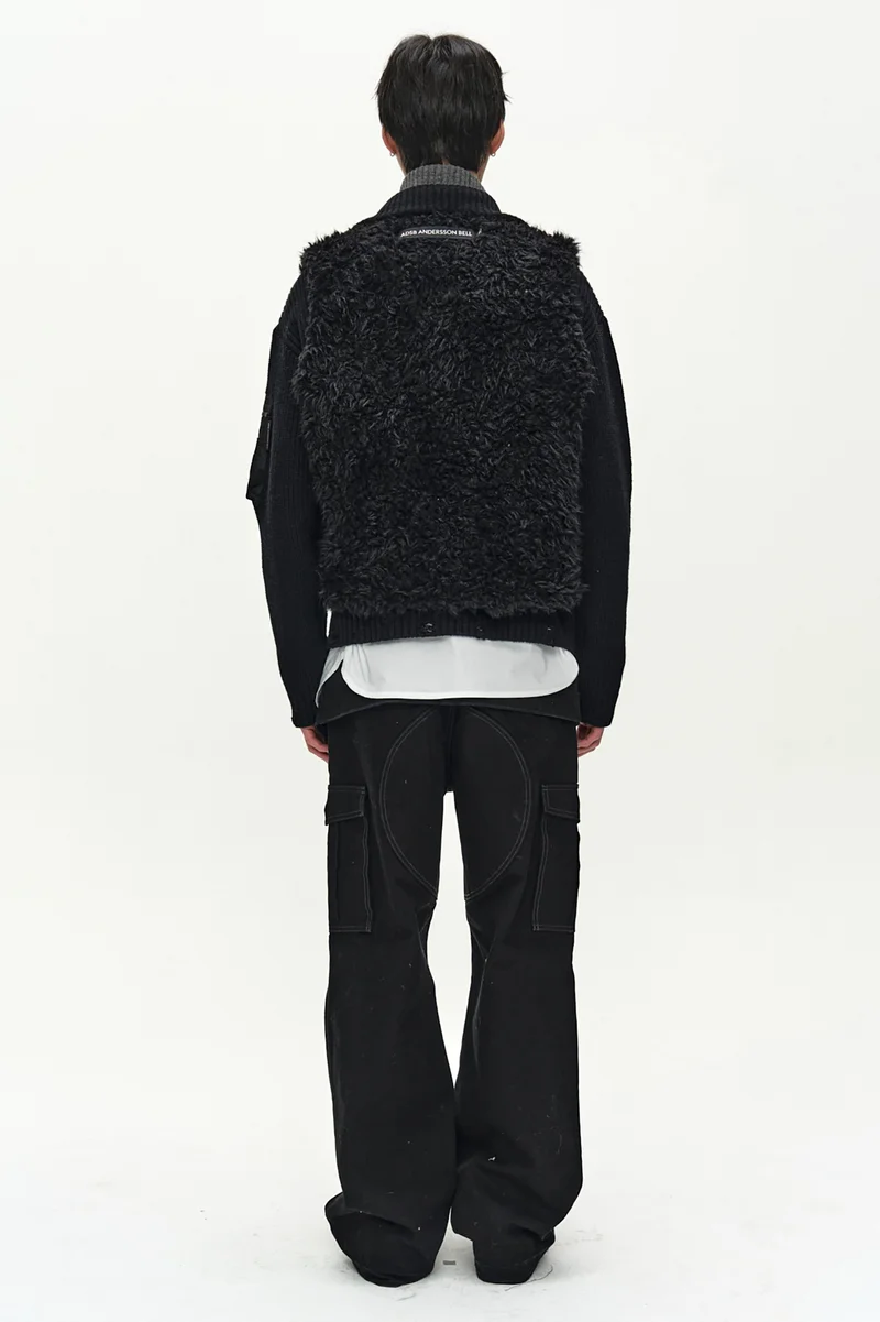 UNISEX REVERSIBLE COLLARLESS FUR VEST 11