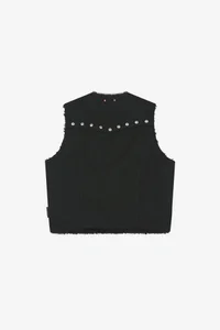 UNISEX REVERSIBLE COLLARLESS FUR VEST thumb 17