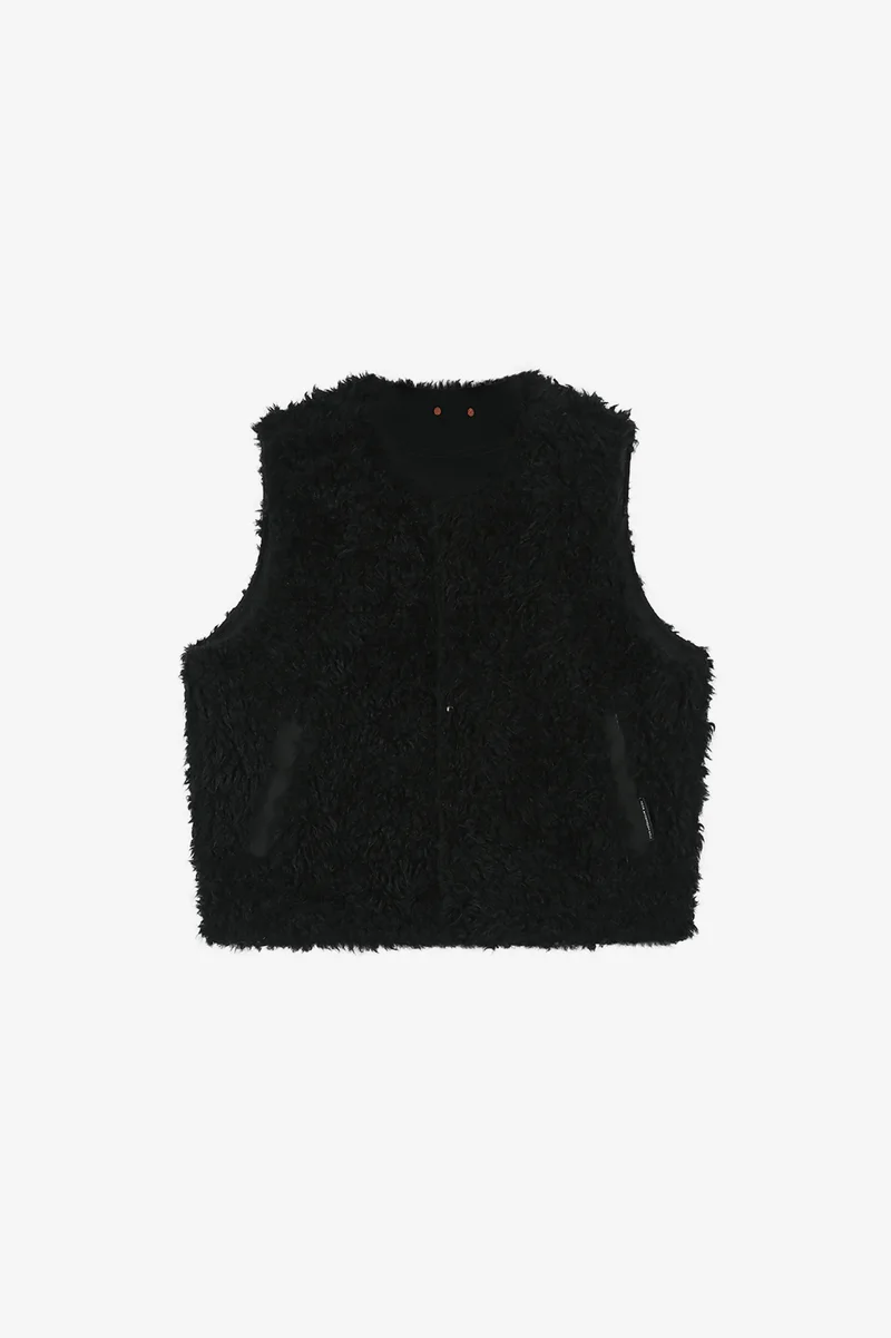 UNISEX REVERSIBLE COLLARLESS FUR VEST 18