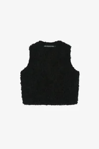 UNISEX REVERSIBLE COLLARLESS FUR VEST thumb 19