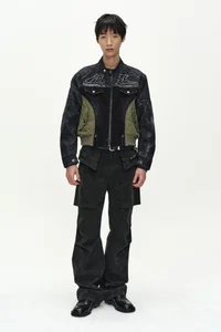 NYLON PATCH RACING DENIM COMBO JACKET thumb 4