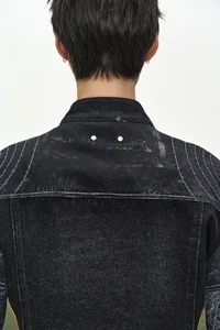 NYLON PATCH RACING DENIM COMBO JACKET thumb 10
