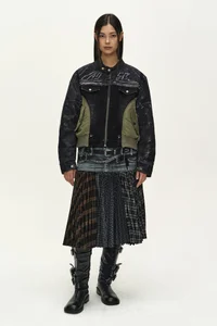 NYLON PATCH RACING DENIM COMBO JACKET thumb 13