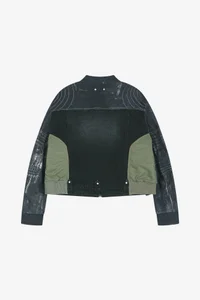 NYLON PATCH RACING DENIM COMBO JACKET thumb 15