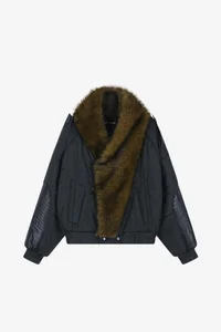 FUR SHAWL COLLAR PUFFER JACKET thumb 11
